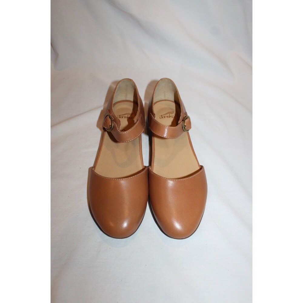 Dansko Liv Burnished Nappa Leather Strap Mary Jane EU 40 US 9.5-10 NEW TAN - Picture 4 of 6